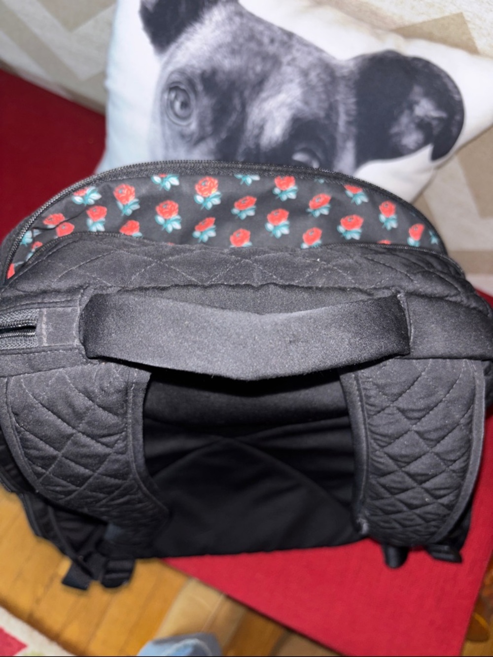 Quilted Black Backpack - Everyday Carry - Picture 11 of 14
